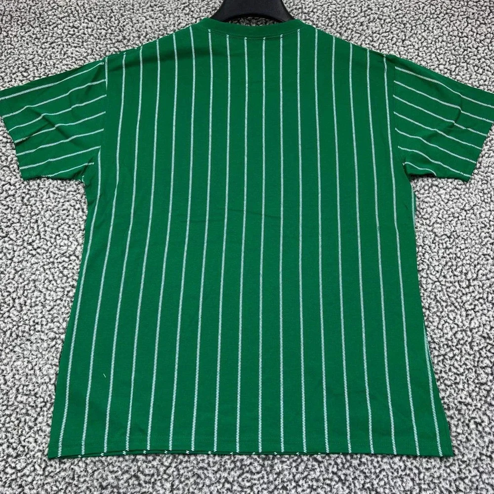 Oakland Athletics Shirt Men Green Large Pinstripes Mitchell & Ness Cotton New L‎